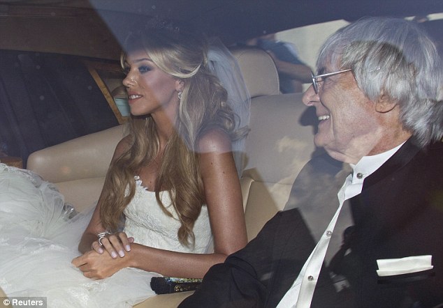 Petra e Bernie Ecclestone alle nozze