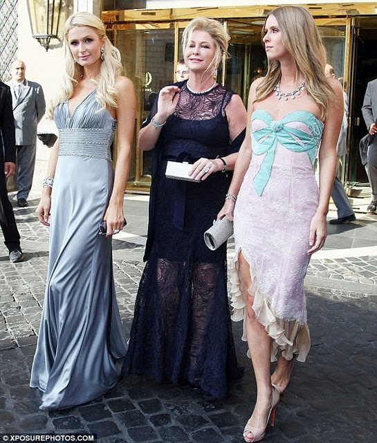 Paris e Nicky Hilton a nozze Petra Ecclestone