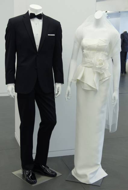 abito da sposa e sposo White Vera Wang Spring 2013 - foto da ZankyouUS