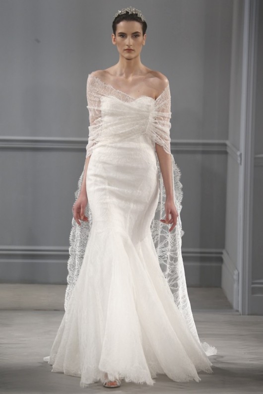 abito da sposa Monique Lhuillier Spring 2014 11 foto George Chinsee