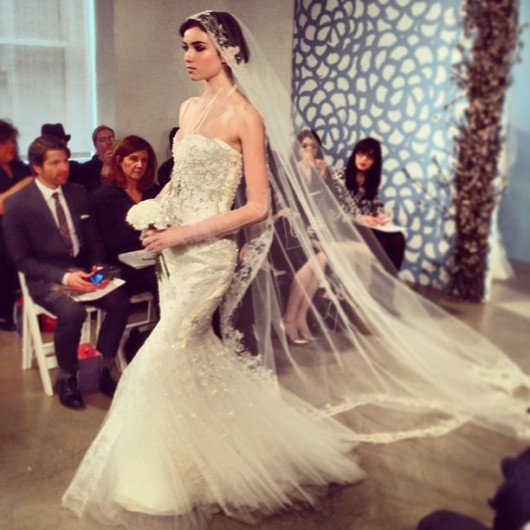 abito da sposa Oscar de la Renta Spring 2014 foto camilletrussler on Instagram